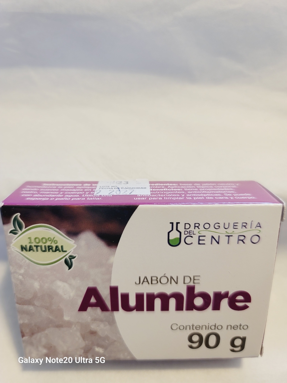 Jabón de Alumbre - 90 g, Morado